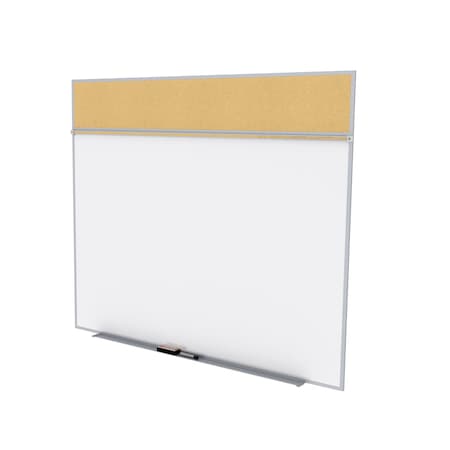 Ghent Combo Whiteboard/Bulletin, Mag Por/Cork, Styl A, 5 ft H x 6 ft W, Natural SPC56A-K